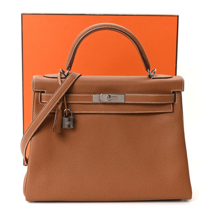Hermes Togo Kelly Retourne 32 Gold 11 of 11