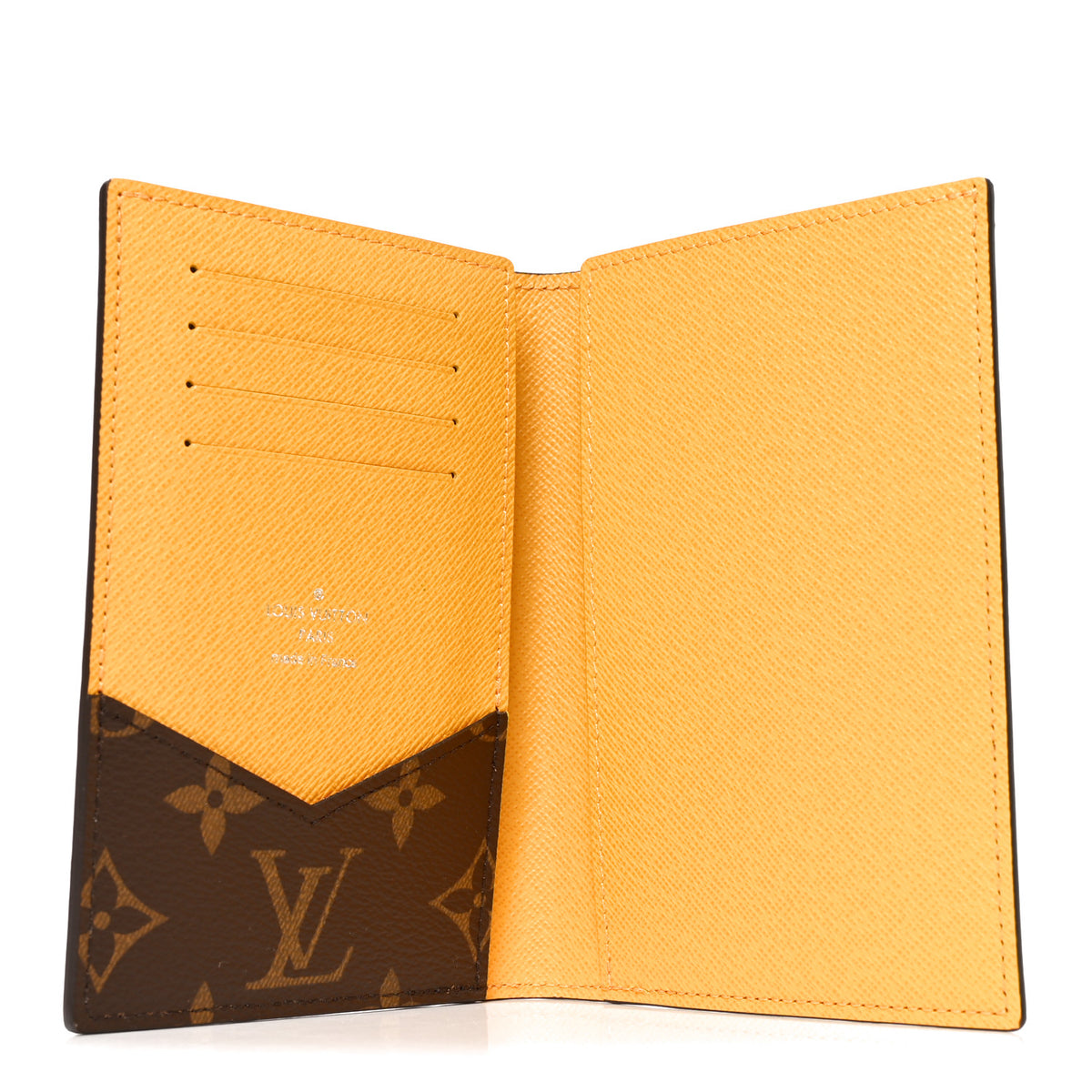 Monogram Macassar Passport Cover Jaune