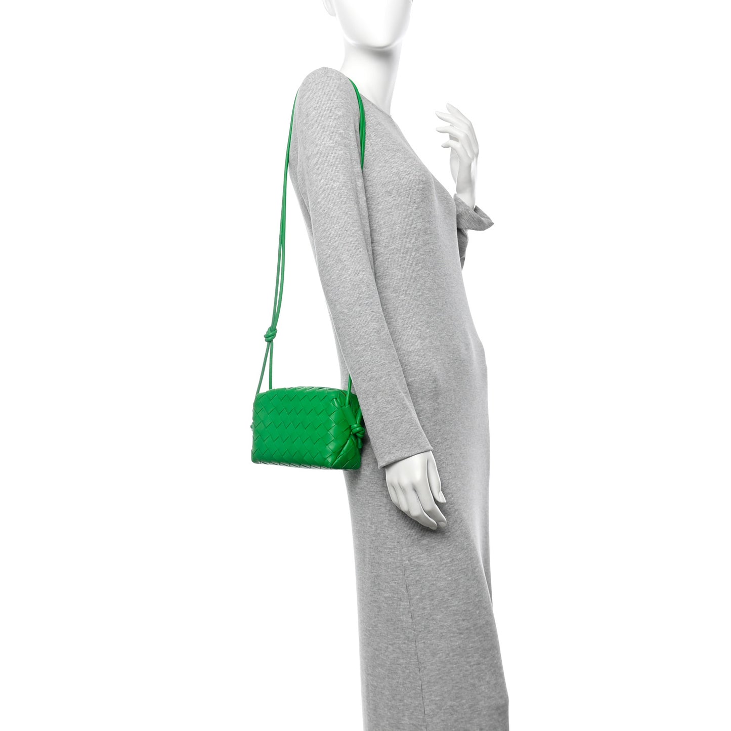 Nappa Intrecciato Mini Loop Camera Bag Parakeet