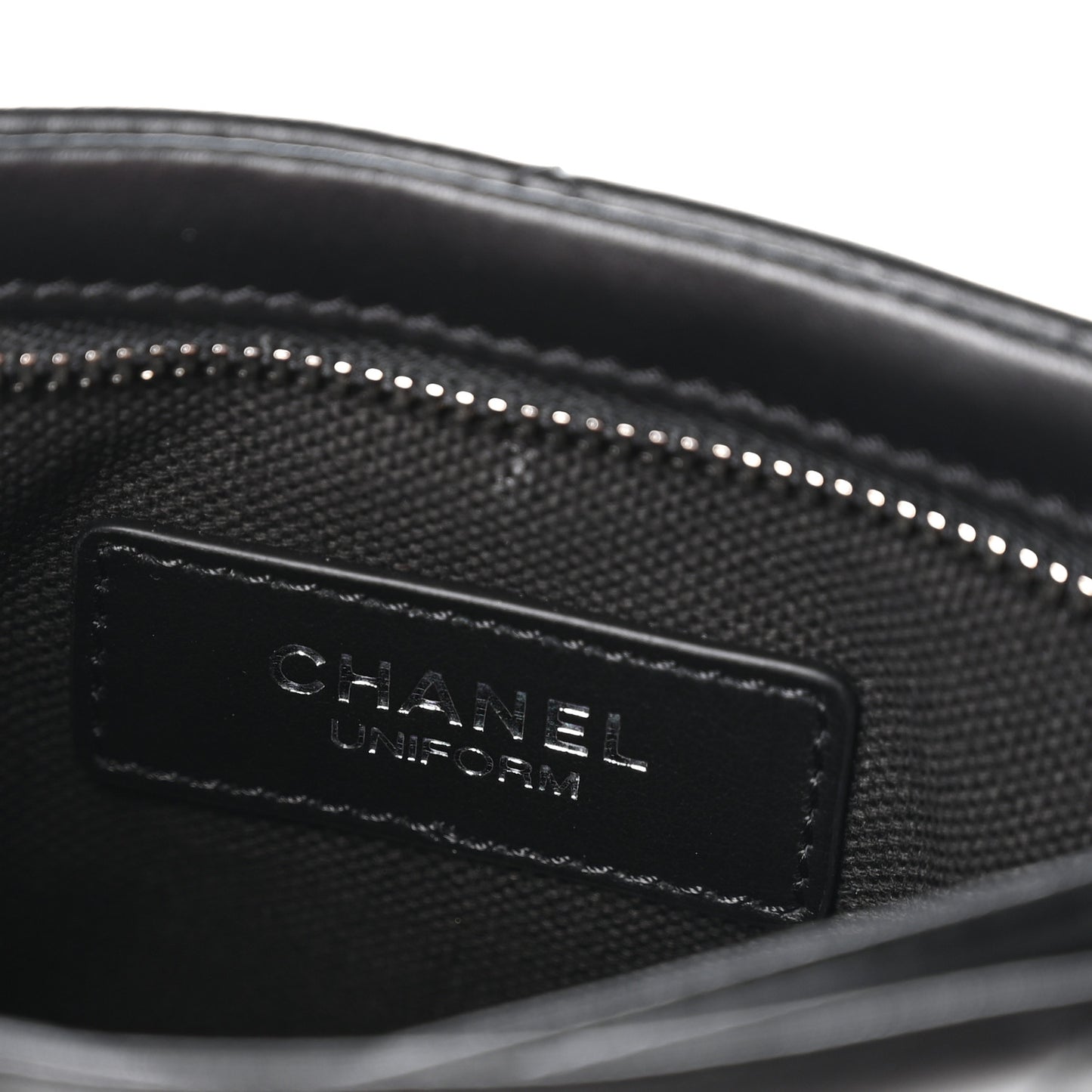 Lambskin Quilted Uniform Crossbody Bag Black