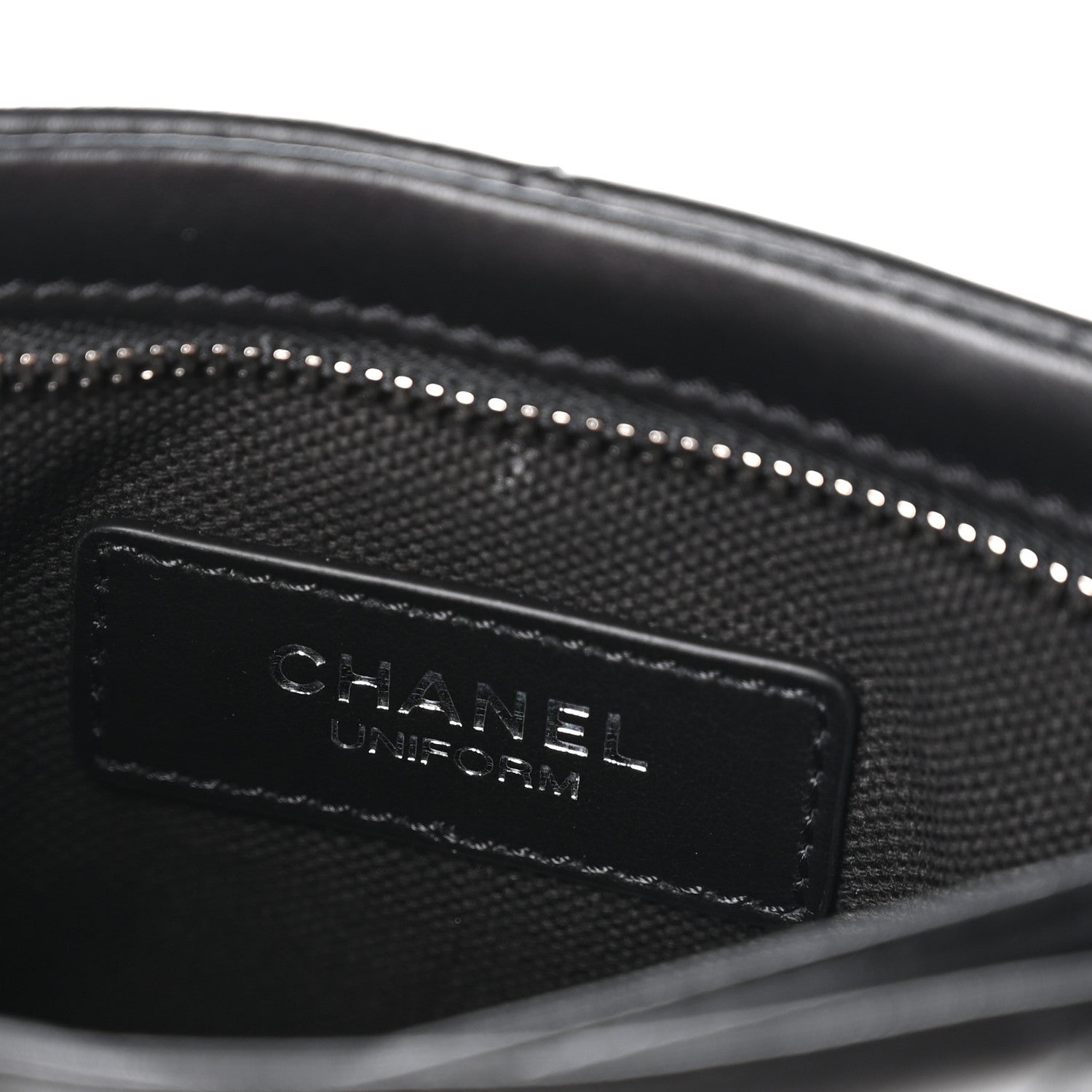 Chanel Lambskin Quilted Uniform Crossbody Bag Black 6 of 11