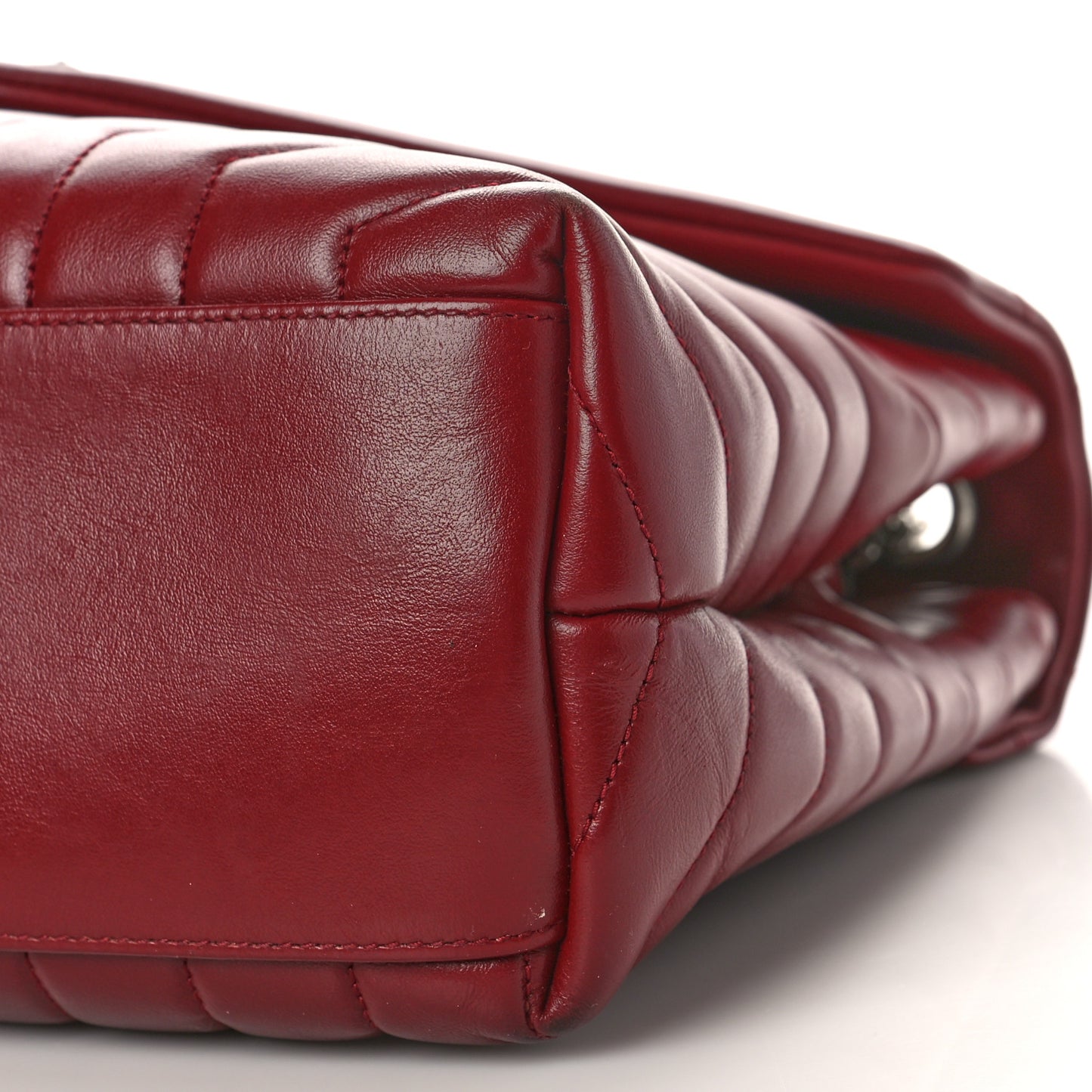 Calfskin Y Quilted Monogram Medium Loulou Chain Satchel Palissandre