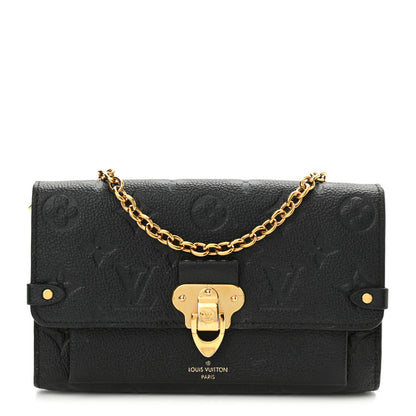 Louis Vuitton Empreinte Vavin Chain Wallet Black 1 of 13