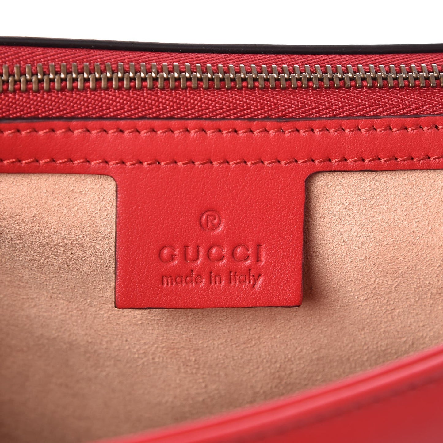Calfskin Matelasse Large GG Marmont Shoulder Bag Hibiscus Red
