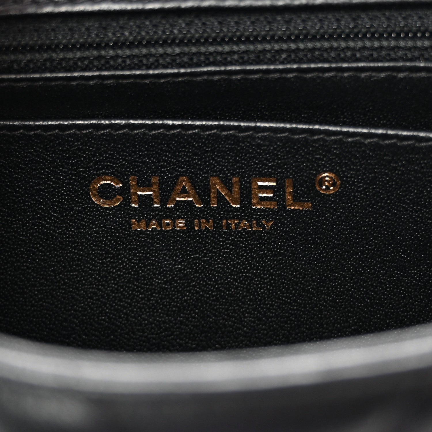 Chanel Lambskin Chevron Quilted Mini Square Flap Black 6 of 11