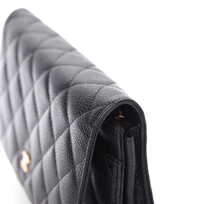 Chanel Caviar Quilted Wallet On Chain WOC Black 12 of 12