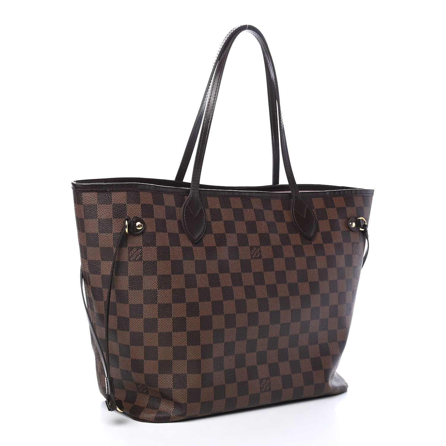 Louis Vuitton Damier Ebene Neo Neverfull MM Rose Ballerine 3 of 11