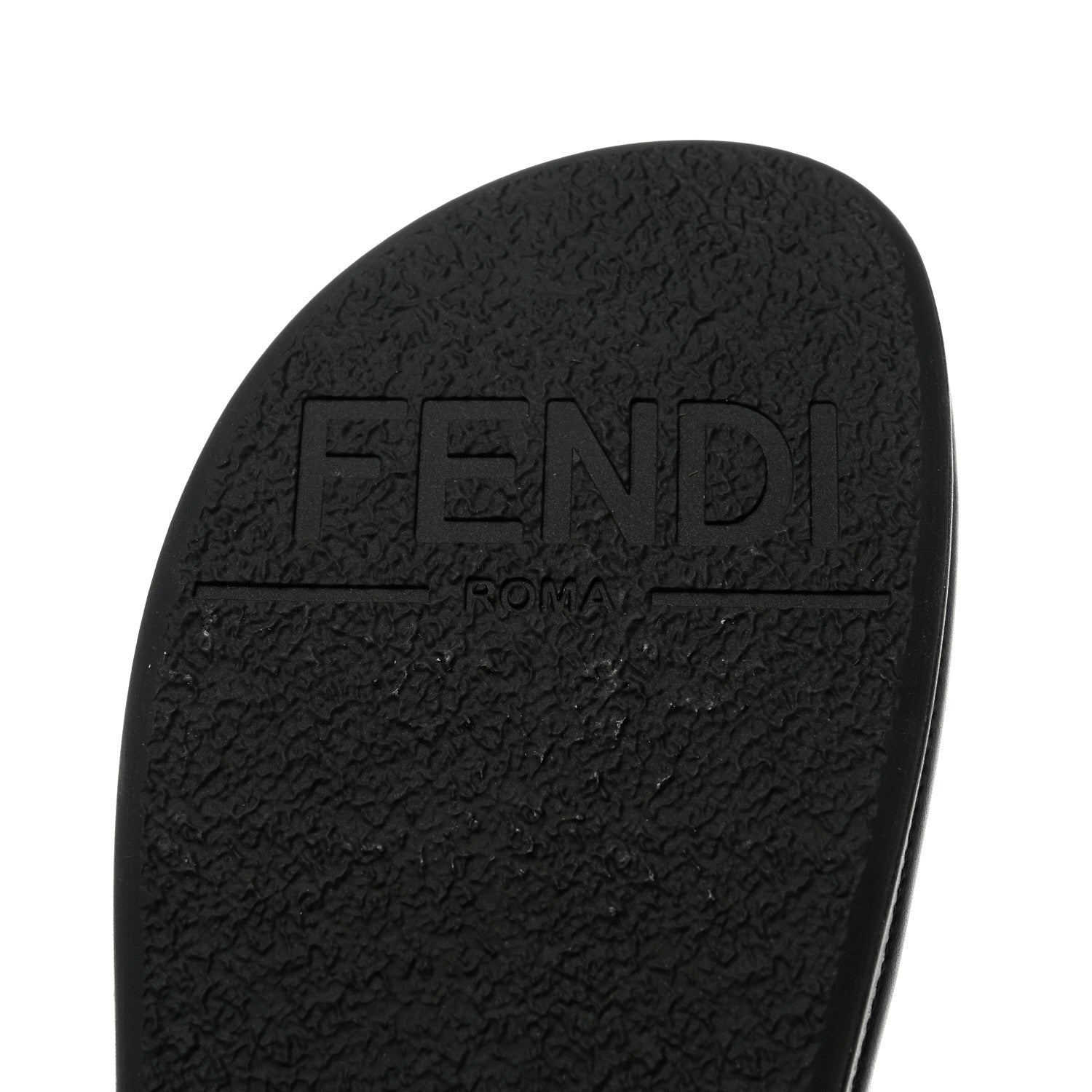 Fendi Vitello Womens Fendigraphy Slide Sandals 37 Black 7 of 9
