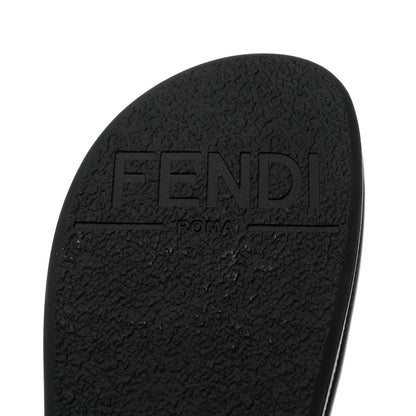 Fendi Vitello Womens Fendigraphy Slide Sandals 37 Black 7 of 9