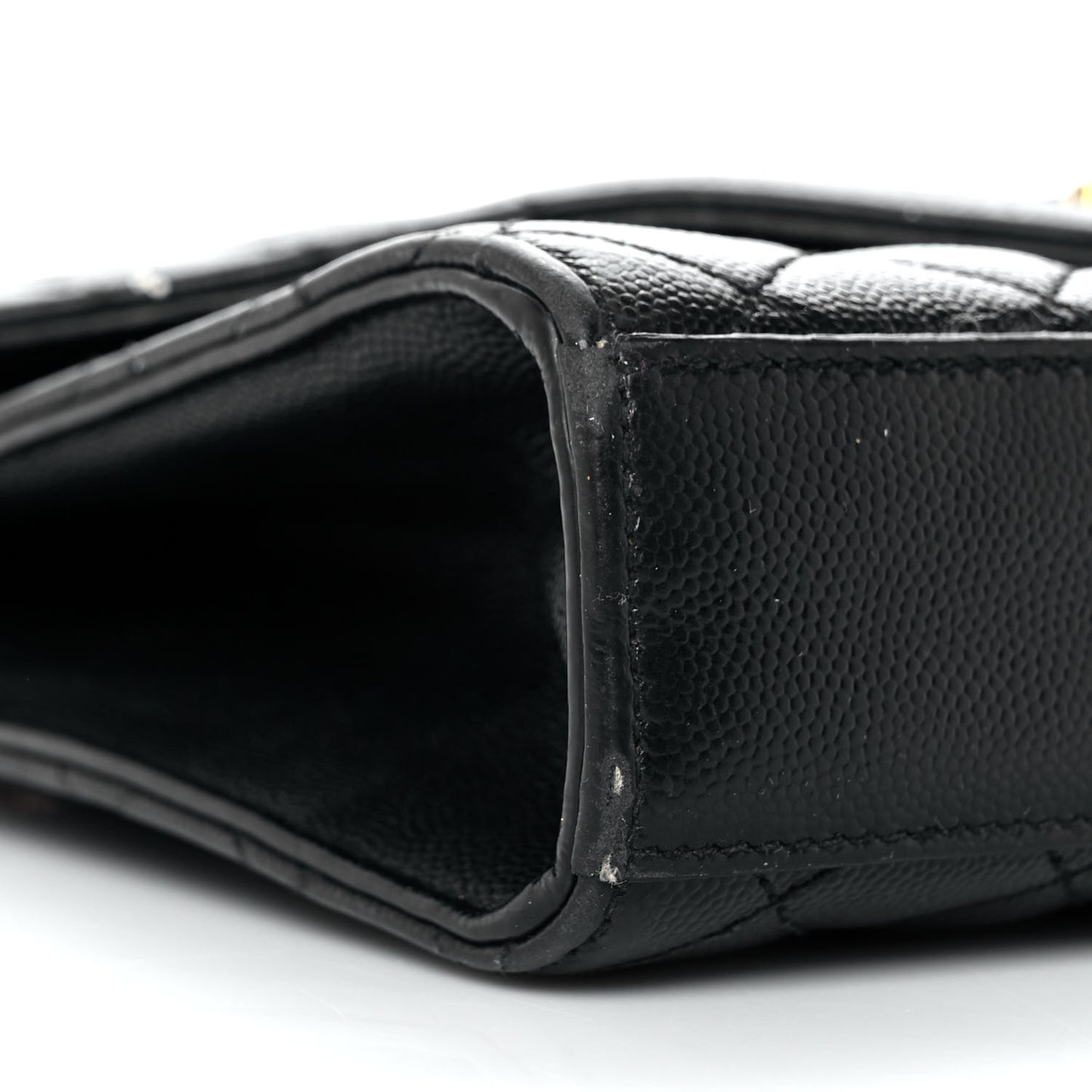 Grain De Poudre Textured Mixed Matelasse Triquilt Medium Monogram Satchel Black