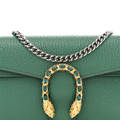 Gucci Dollar Calfskin Crystal Super Mini Dionysus Shoulder Bag Emerald 7 of 9