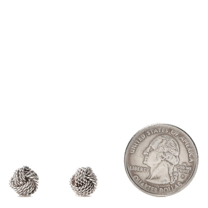 Tiffany Sterling Silver Twist Knot Earrings 2 of 5