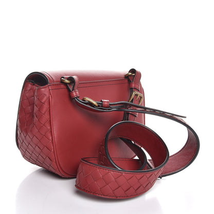 Bottega Veneta Smooth Nappa Intrecciato BV Luna Crossbody Satchel Baccara Rose 3 of 8