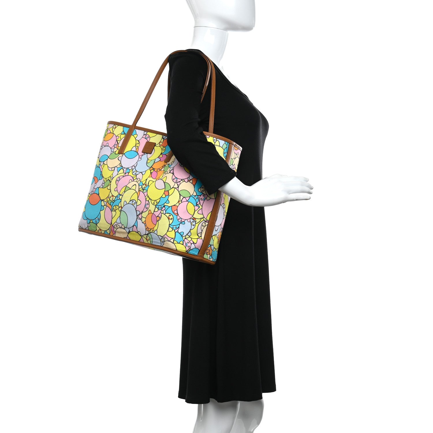 MCM X Eddie Kang Visetos Medium Reversible Shopper Tote White 2 of 19