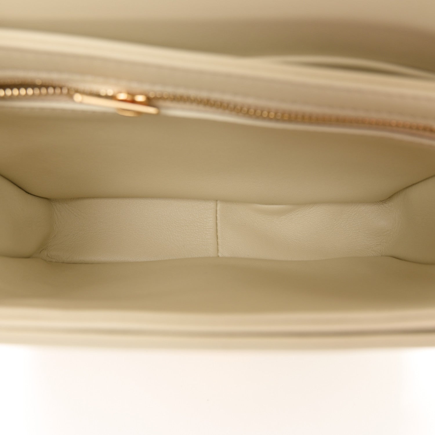 Celine Shiny Calfskin Teen Triomphe Limestone 5 of 10