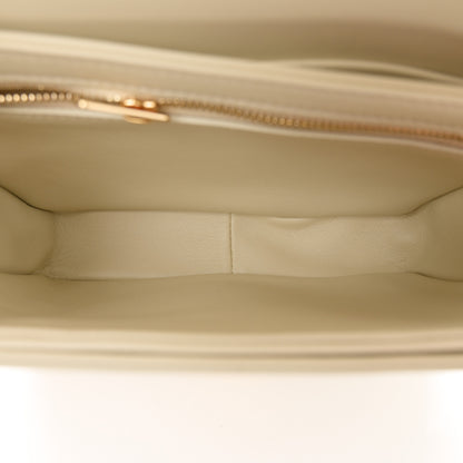 Celine Shiny Calfskin Teen Triomphe Limestone 5 of 10