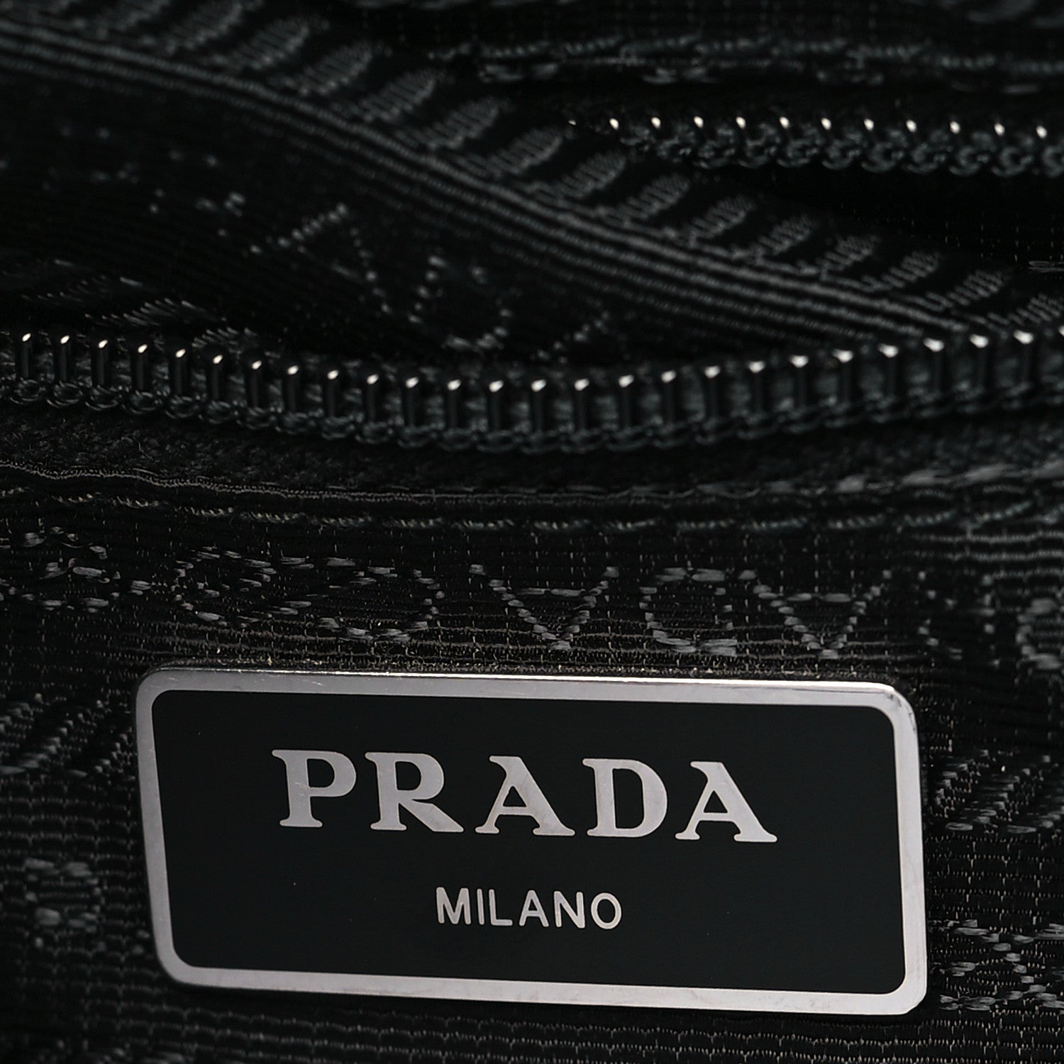 Prada Tessuto Nylon Triangle Shoulder Bag Black 6 of 10