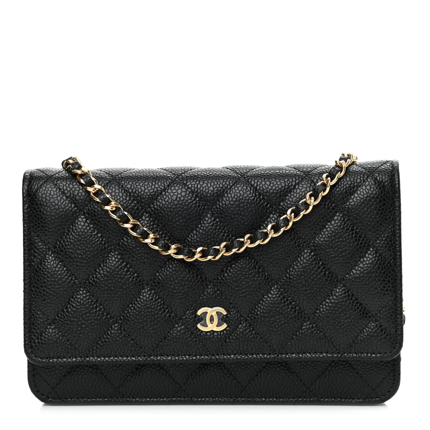 Chanel Caviar Quilted Wallet On Chain WOC Black 1 of 9