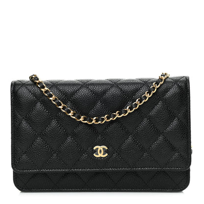 Chanel Caviar Quilted Wallet On Chain WOC Black 1 of 9