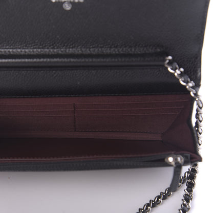 Chanel Caviar Quilted Wallet On Chain WOC Black 5 of 11