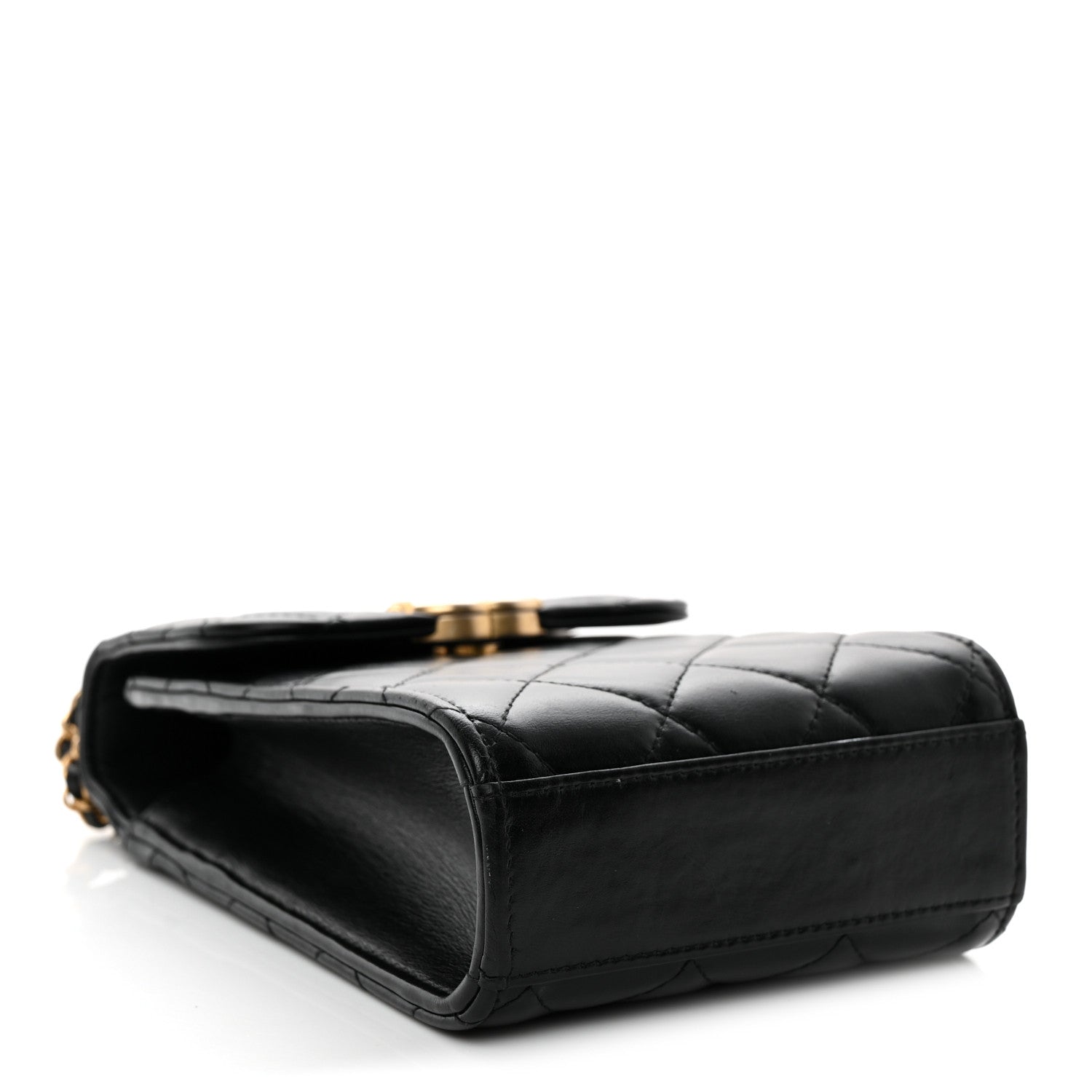 Chanel Lambskin Quilted Vertical Perfect Fit Flap With Chain Black 4 of 12