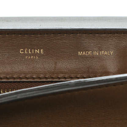 Celine Drummed Calfskin Suede Medium Trapeze Black 6 of 7