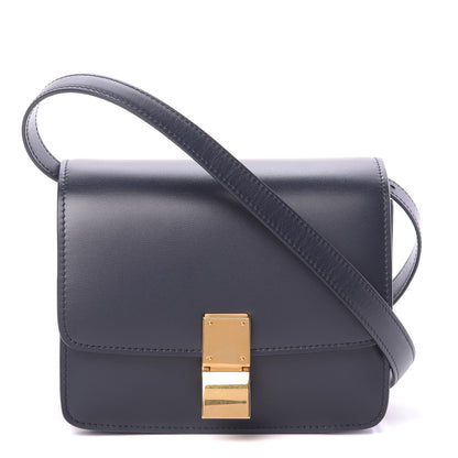 Celine Box Calfskin Small Classic Box Flap Bag Navy Blue 1 of 11