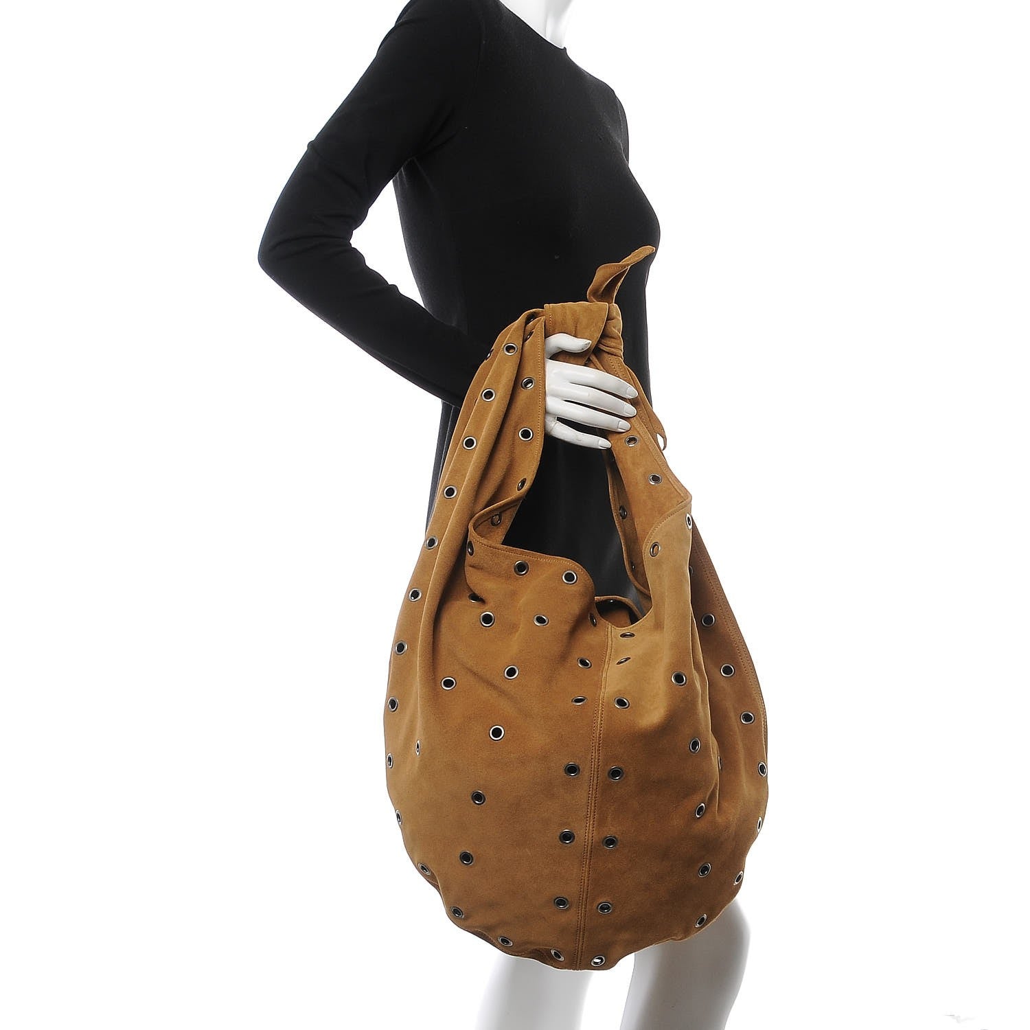 Saint Laurent Suede Sac Bandana Hobo Rame 2 of 9