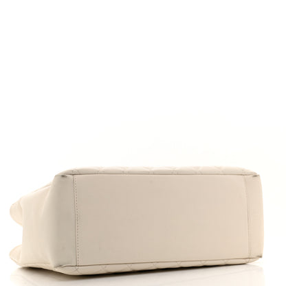 Chanel Caviar Quilted Grand Shopping Tote GST White 4 of 16