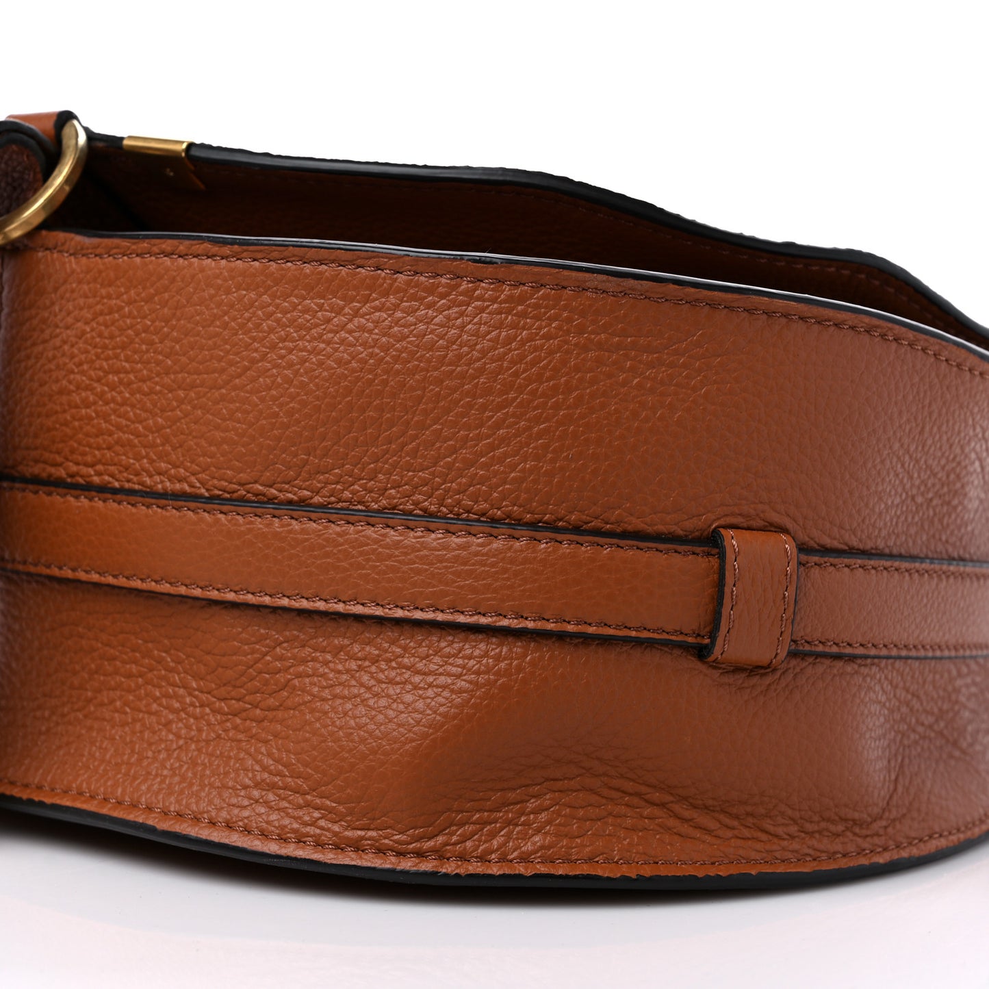 Calfskin Medium Marcie Round Crossbody Bag Tan