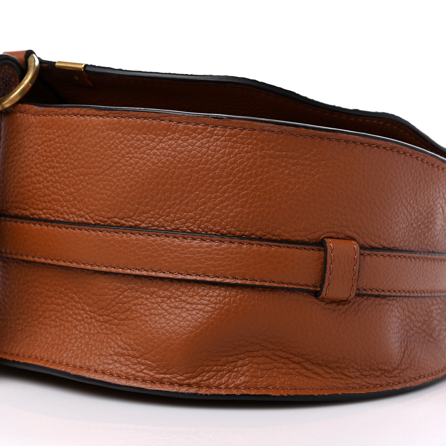 Chloe Calfskin Medium Marcie Round Crossbody Bag Tan 9 of 10