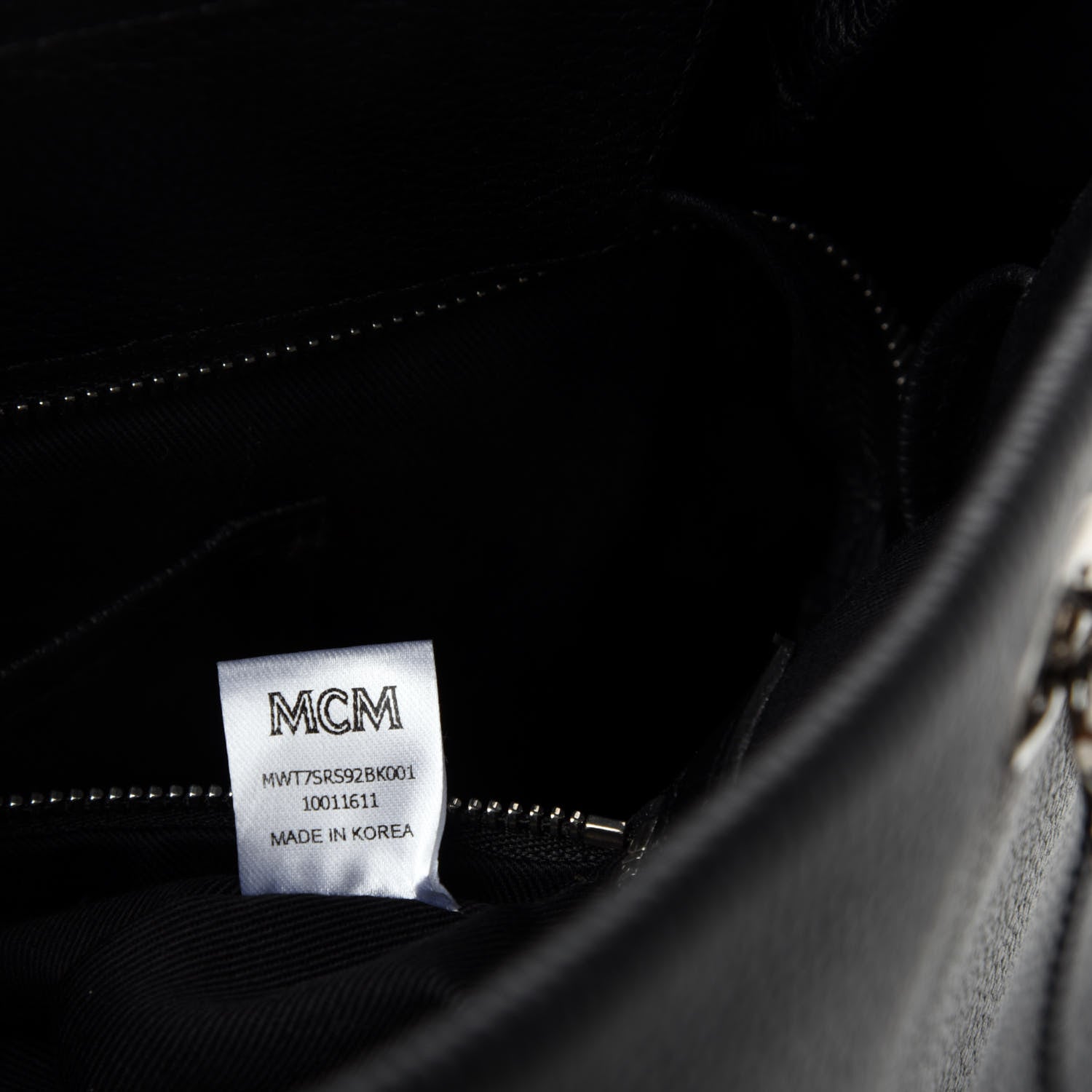 MCM Grained Calfskin Large Catherine Studs Tote Black 12 of 13