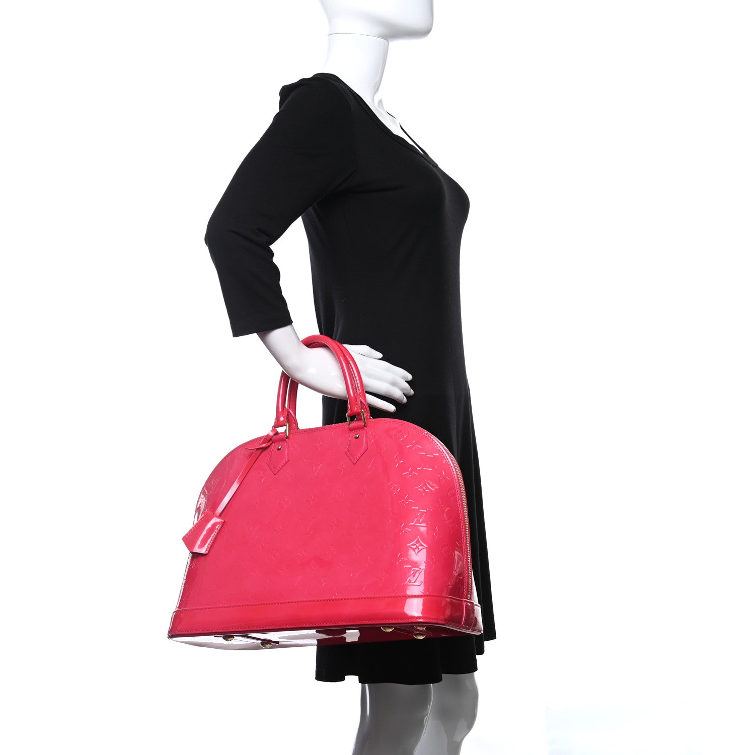 Louis Vuitton Vernis Alma GM Rose Indien 2 of 12