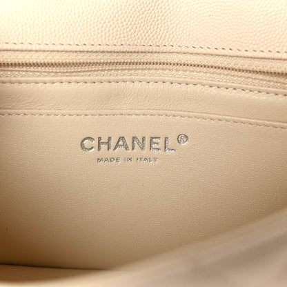 Chanel Caviar Quilted Mini Rectangular Flap Light Beige 6 of 12