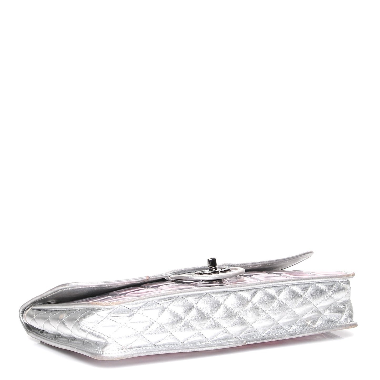 Vinyl Large Ice Cube Flap Silver