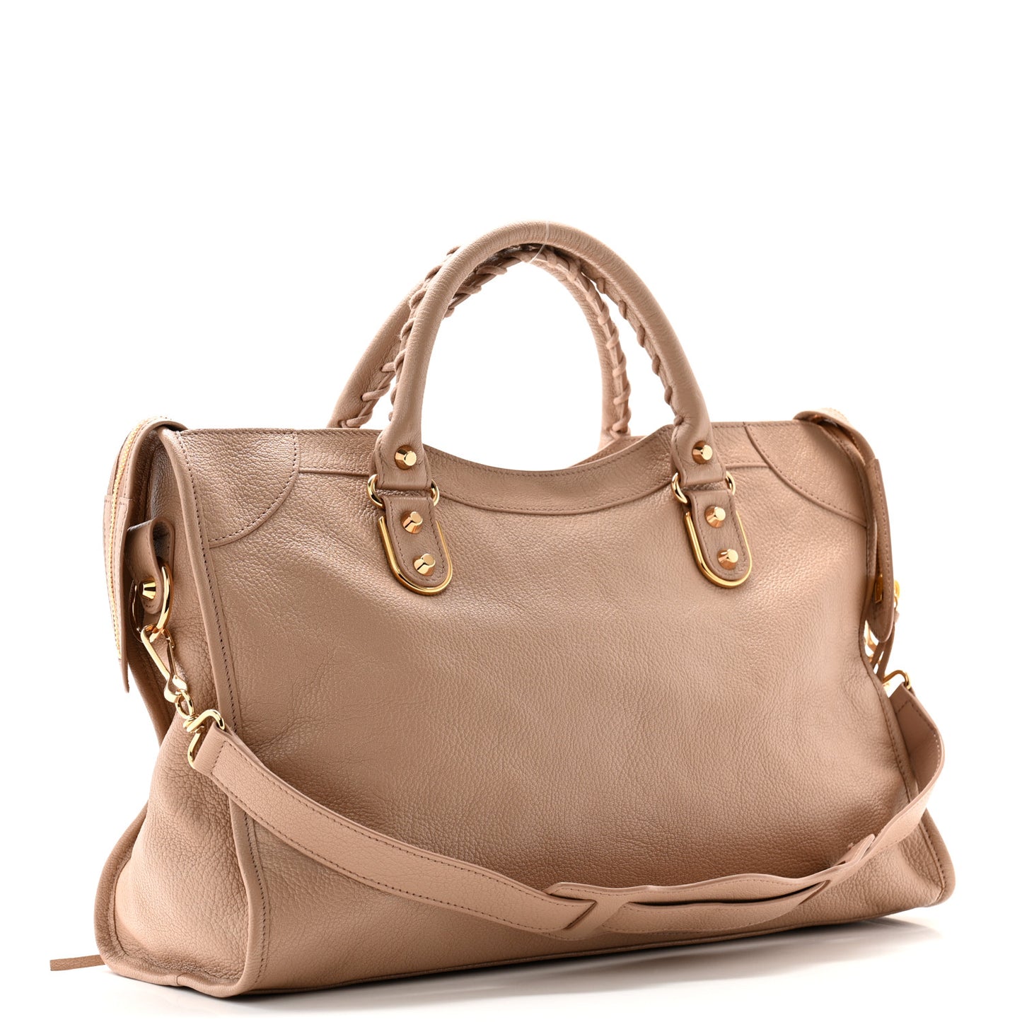 Chevre Gold Metallic Edge Hardware City Rose Des Sables