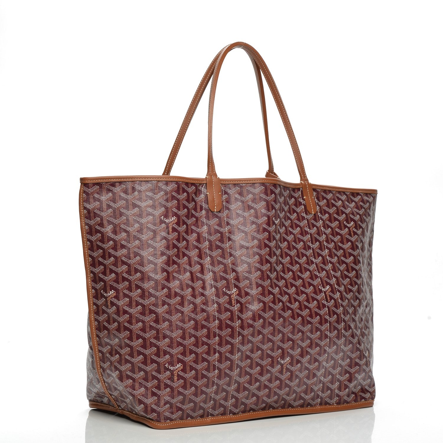 Goyard Goyardine Reversible Pertius GM Burgundy 4 of 8