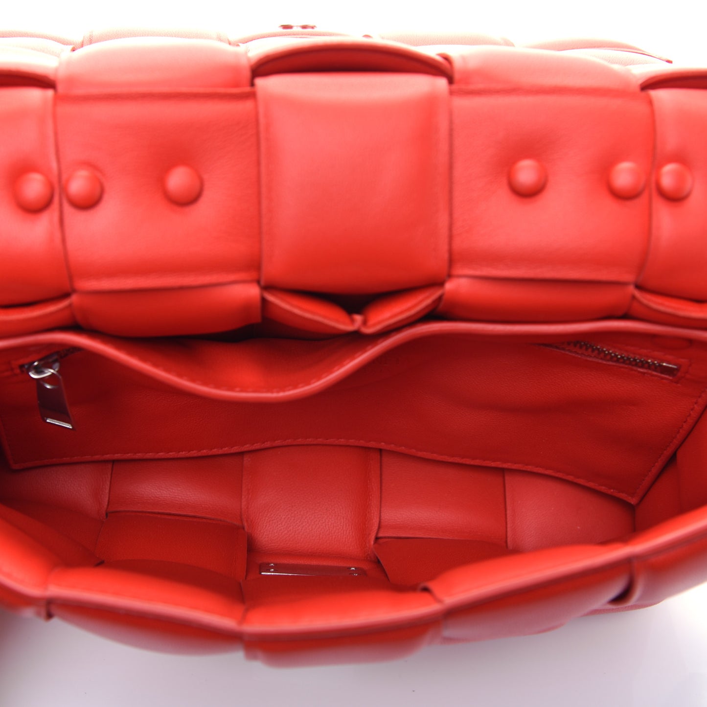 Lambskin Maxi Intreccio Padded Chain Cassette Crossbody Bag Nail Polish