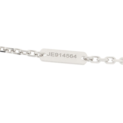 Van Cleef & Arpels 18K White Gold Mother of Pearl Magic Alhambra Pendant Necklace 5 of 6
