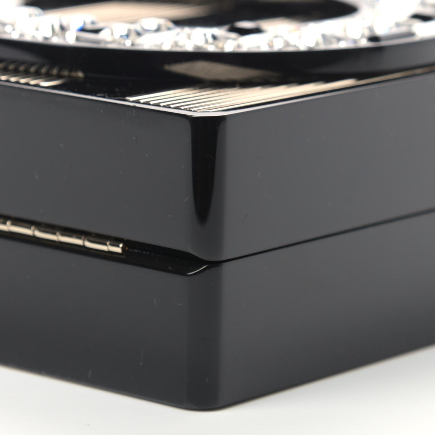 Plexiglass Strass N°5 Minaudière Black Gold