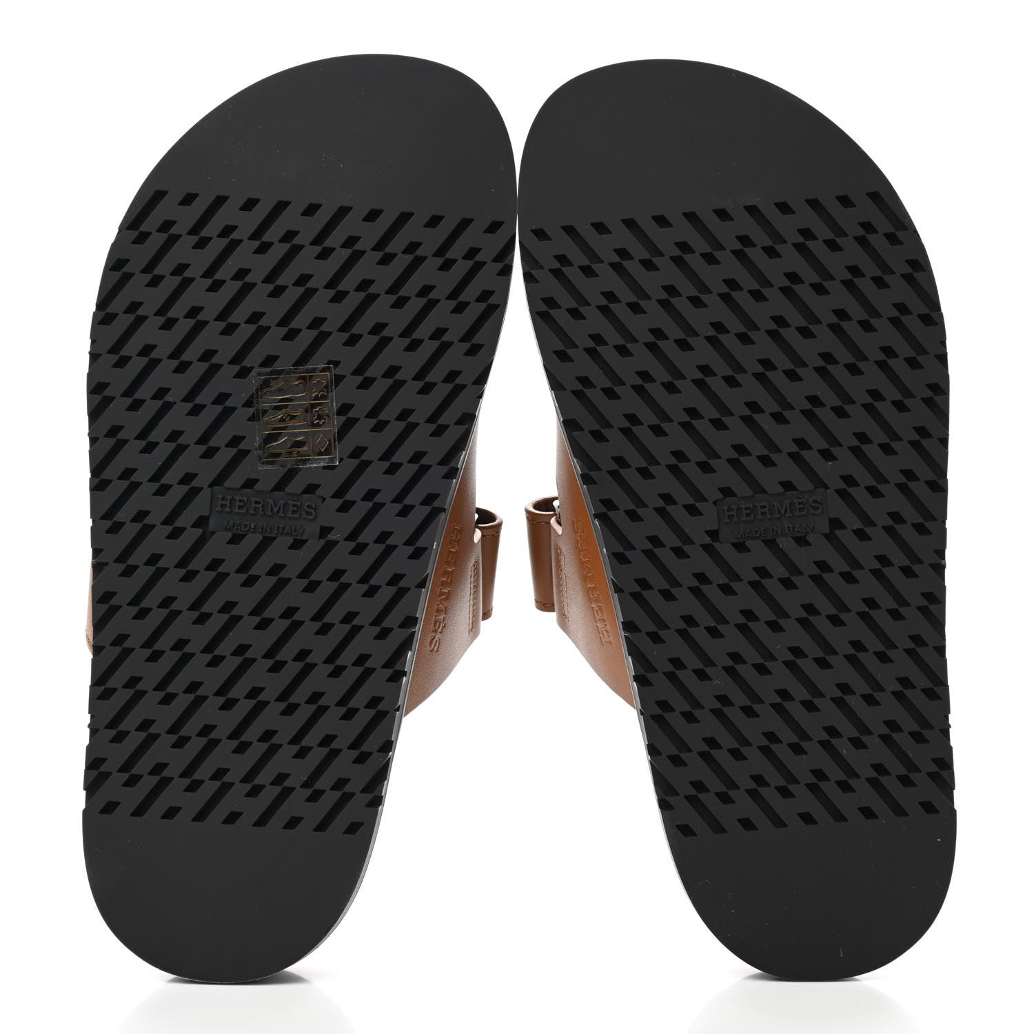 Hermes Calfskin Womens Chypre Sandals 35 Gold 5 of 9