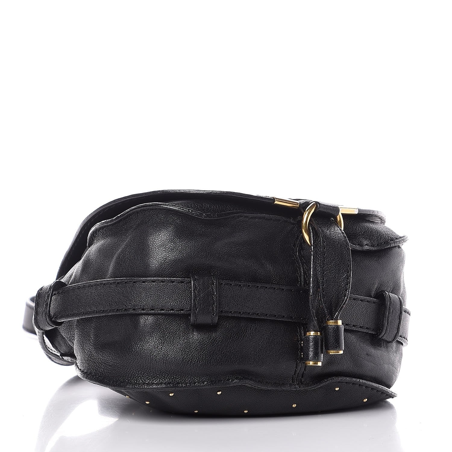 Chloe Calfskin Studded Mini Marcie Crossbody Bag Black 4 of 7
