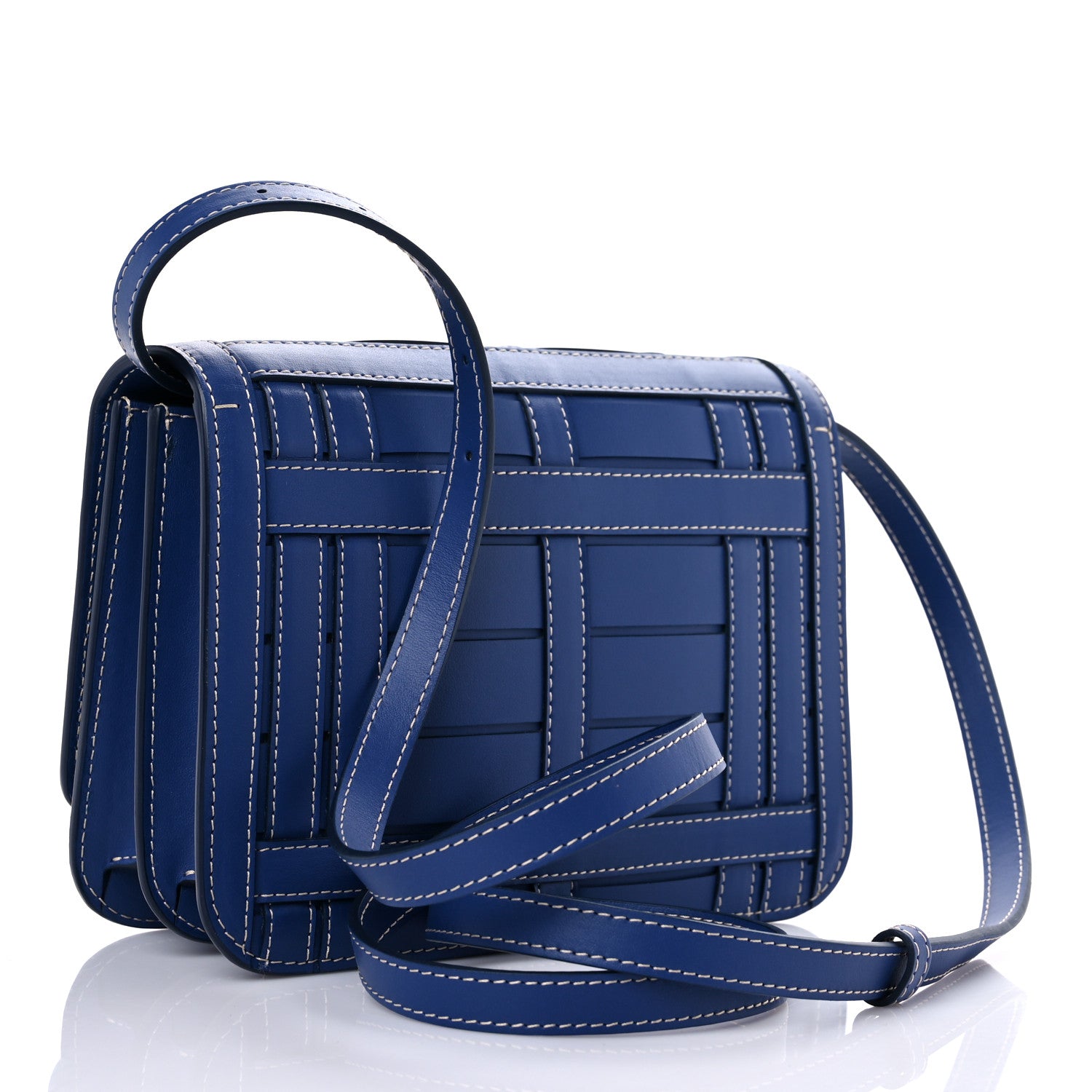 Burberry Calfskin Small TB Bag Ink Navy 3 of 9
