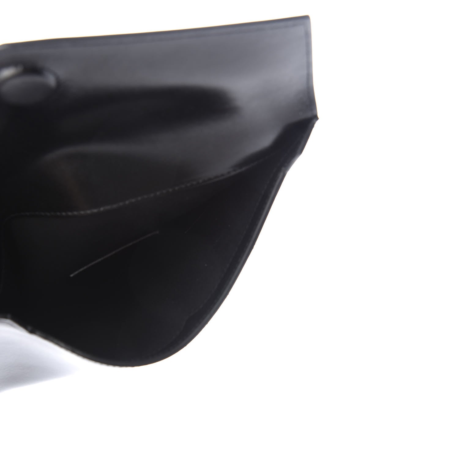 Saint Laurent Smooth Shiny Calfskin Monogram Uptown Baby Pouch Black 5 of 7