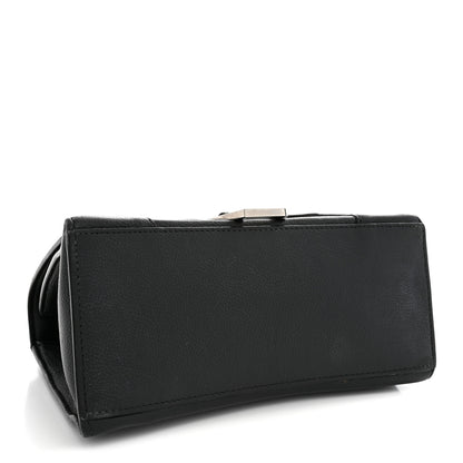 Balenciaga Grained Calfskin Small Hourglass Top Handle Bag Black 4 of 15