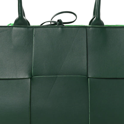 Bottega Veneta Calfskin Maxi Intrecciato Medium Arco Tote Raintree 8 of 10