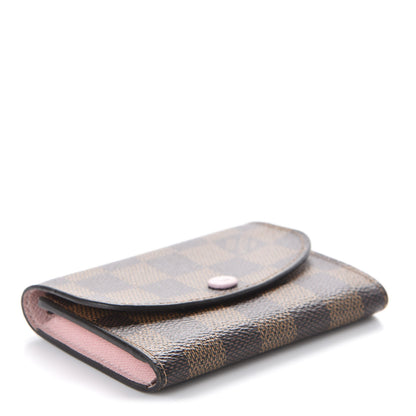 Louis Vuitton Damier Ebene Rosalie Coin Purse Rose Ballerine 3 of 8