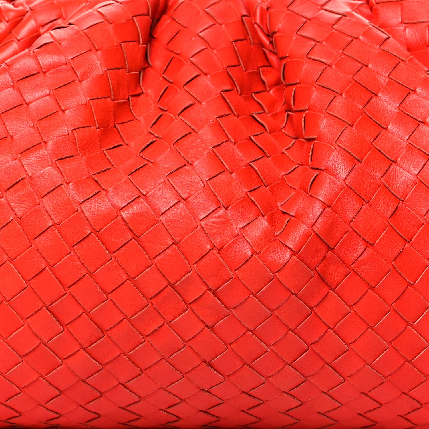 Bottega Veneta Nappa Maxi Intrecciato The Pouch Oversized Clutch Bright Red 7 of 15