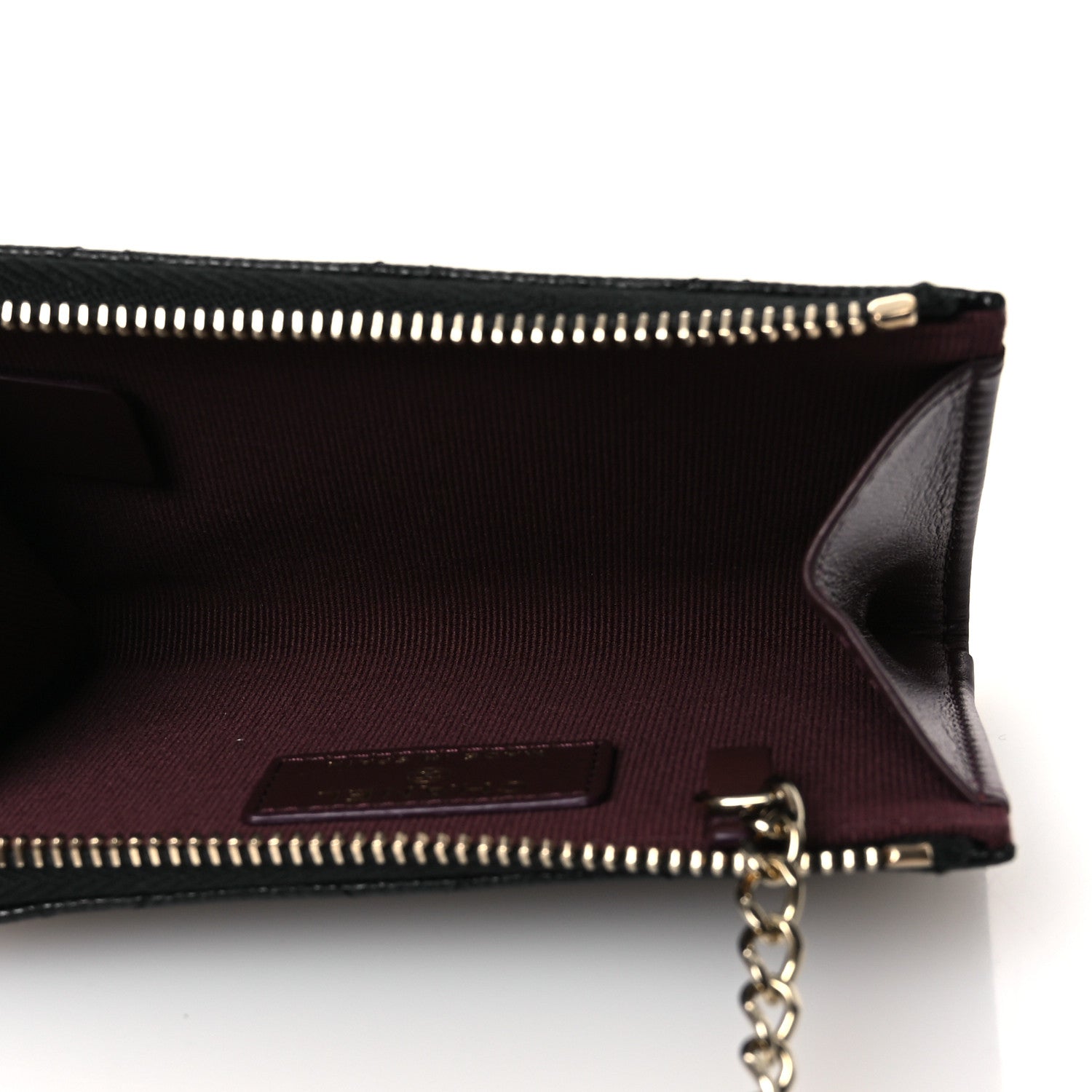 Chanel Caviar Quilted Zipped Key Holder Case Black 6 of 11