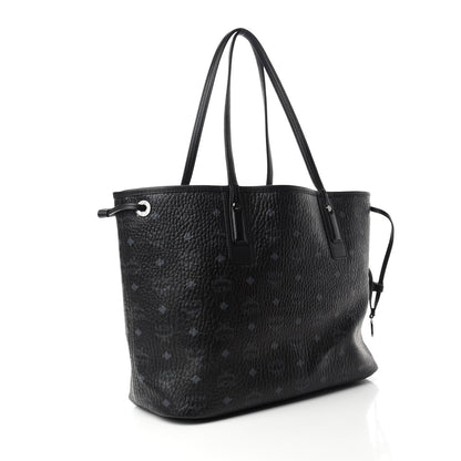 MCM Visetos Large Liz Reversible Shopper Tote Black 4 of 16